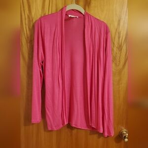 New Rue Juju Pink Open Front Lightweight Jacket Cardigan